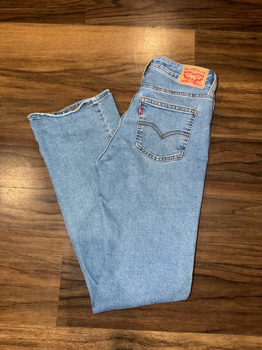 Levi's Superlow Boot Jeans in Light Blue Denim